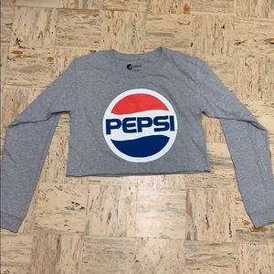 🥤Pepsi Long sleeve cropped shirt.🏎
